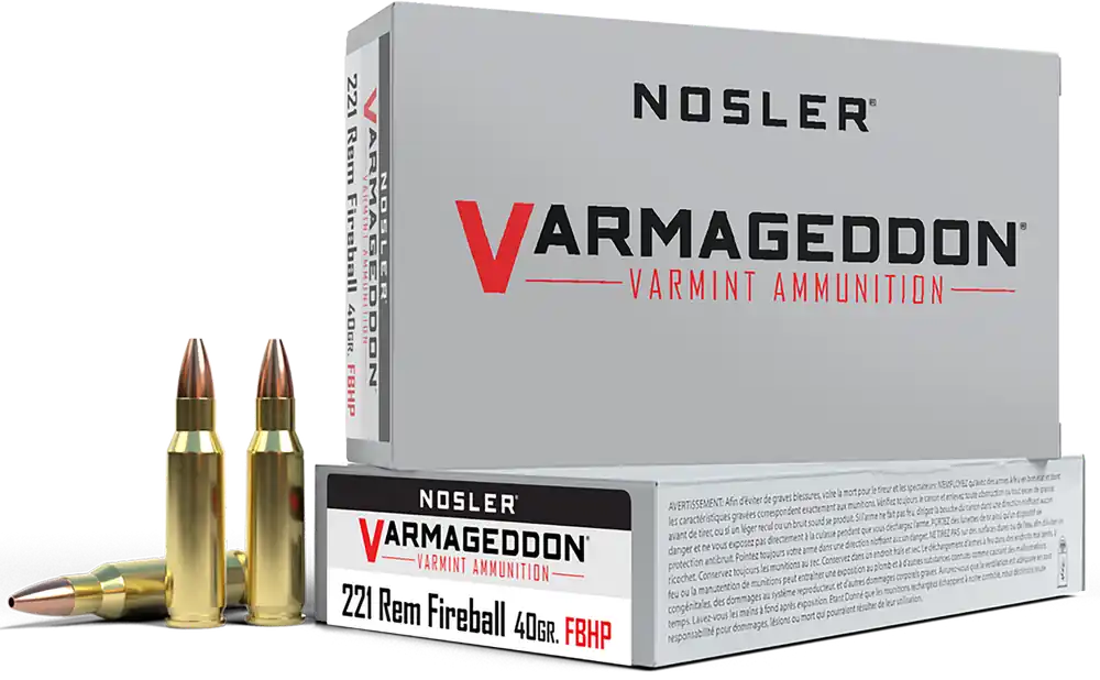 Nosler Varmageddon 221 Rem Fireball 40gr FBHP Ammo - 20 Rounds
