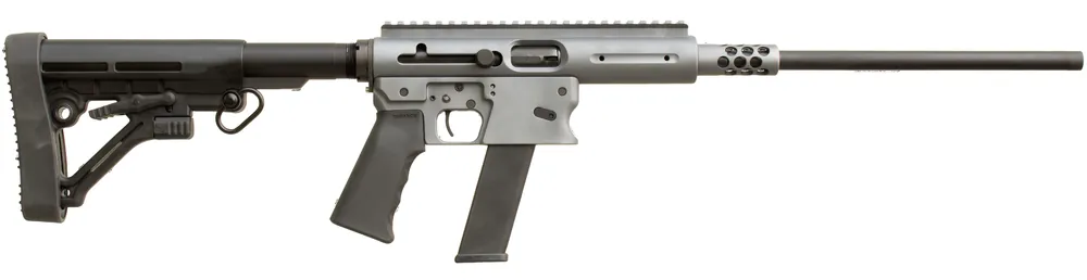 TNW Firearms Aero Survival 9mm Luger Rifle, 31+1 Capacity, 16.25" Barrel, Aero Gray Finish, Black Collapsible Stock, Optic Ready