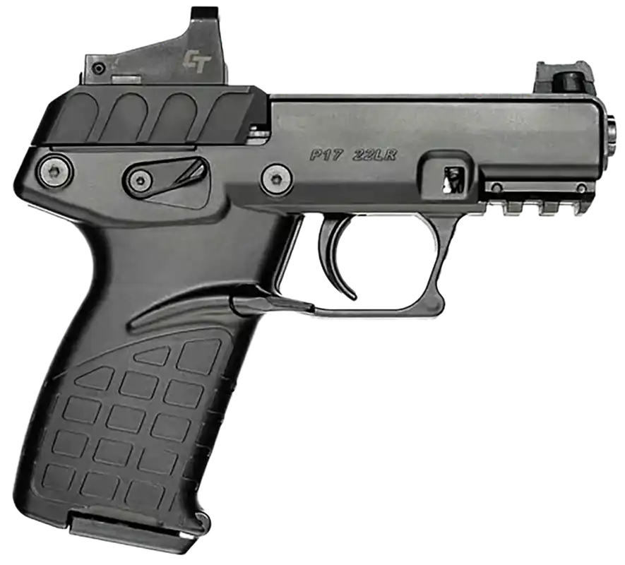 Kel-Tec P17BBLKRD P17 Optic Bundle: Compact 22 LR Pistol with Red Dot & Ambidextrous Features