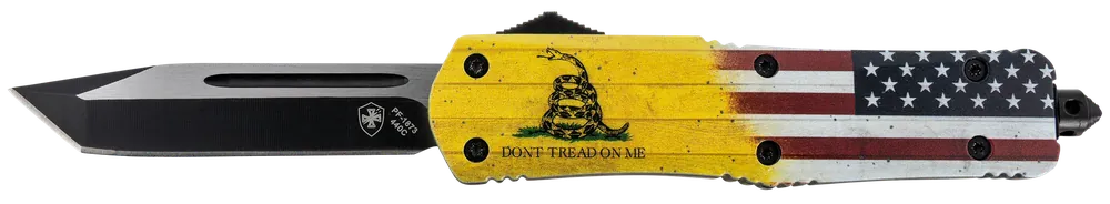 Templar Knife Gen II OTF Tanto Blade with "Don't Tread On Me" Handle