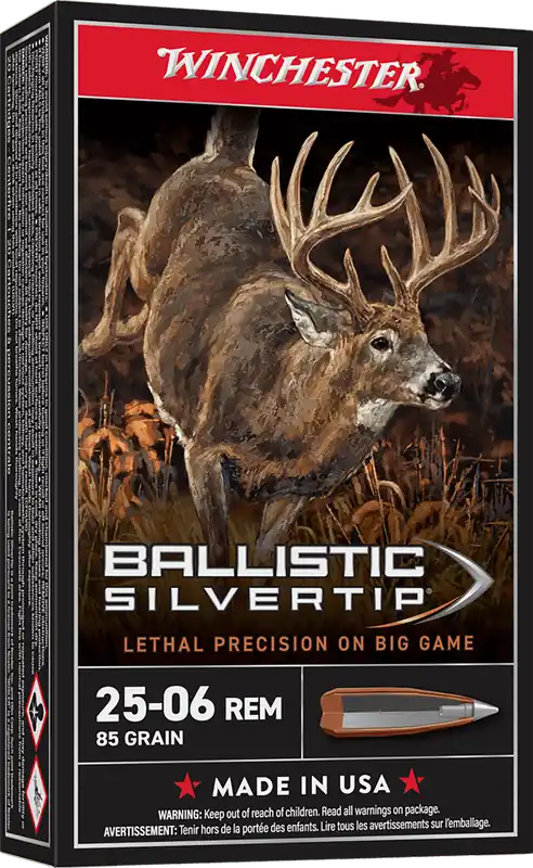 Winchester Ballistic Silvertip 25-06Rem 85gr Ammo - 20/Box