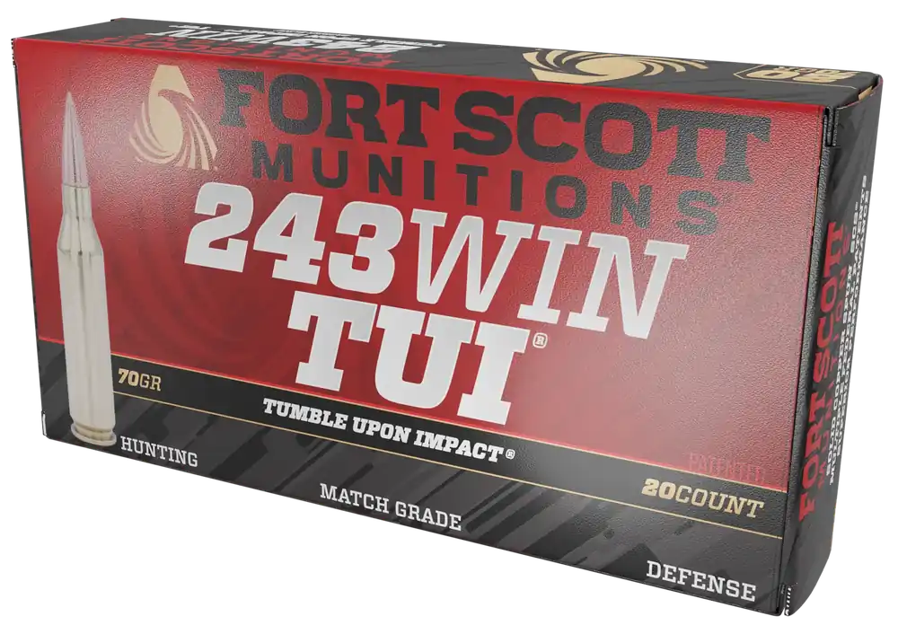 Fort Scott Munitions 243Win 70gr TUI Solid Copper Rifle Ammo - 20/Box
