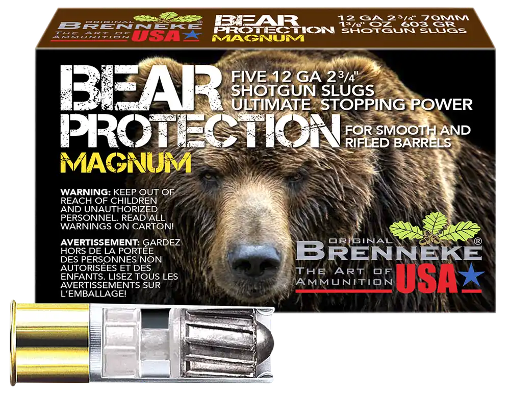 Brenneke SL122BPM 12 Gauge Bear Protection Slug - 5 Pack