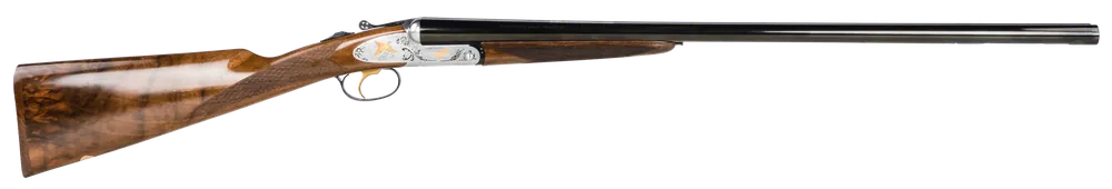 F.A.I.R. FRISPRDL1228 12 Gauge Shotgun with Engraved Silver Finish and Walnut Stock
