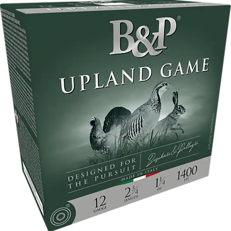 B&P 20 Gauge Upland Game Ammunition - 7/8oz, 5 Shot, 25 Rounds per Box