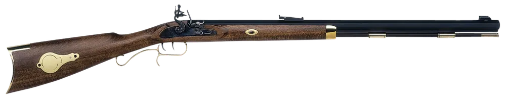 Traditions Hawken Woodsman .50 Cal Flintlock Rifle with 28" Blued Barrel and Hardwood Stock