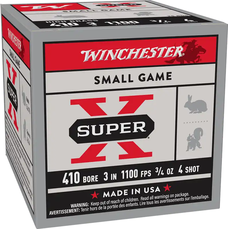 Winchester Super X 410 Gauge Heavy Game Load 3" 4 Shot 25/Box
