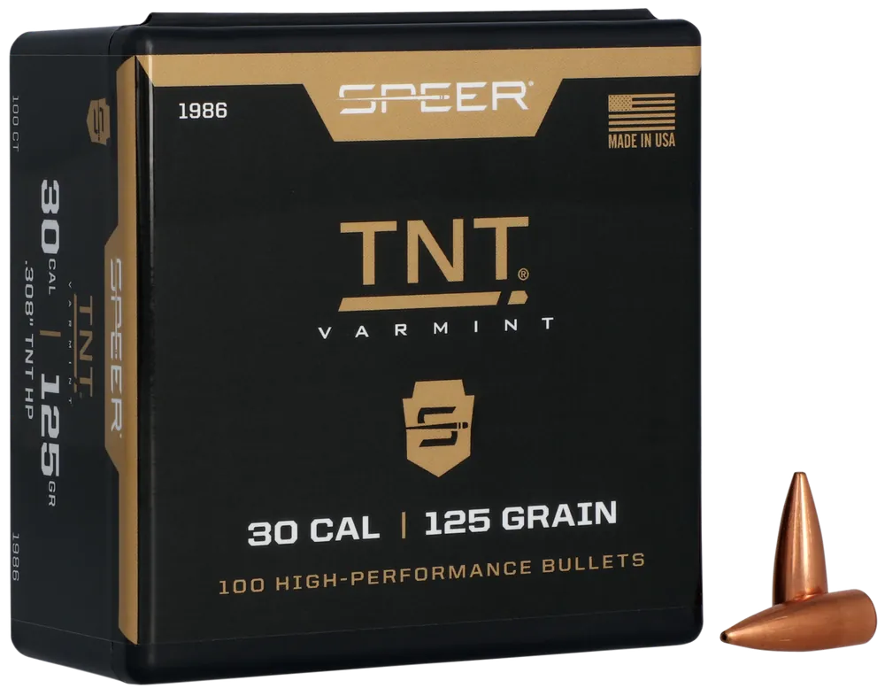 Speer 1986 TNT 30 Cal 125gr JHP - 100/Box, 5/Case