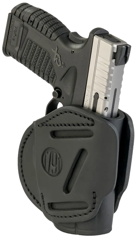 Versatile 1791 Gunleather 3-Way Holster for Walther, Taurus, and Springfield Models - Stealth Black