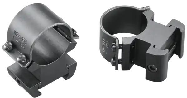Weaver 49145 Sure Grip Windage Adjustable Rings - Matte Black, 1" Extra High