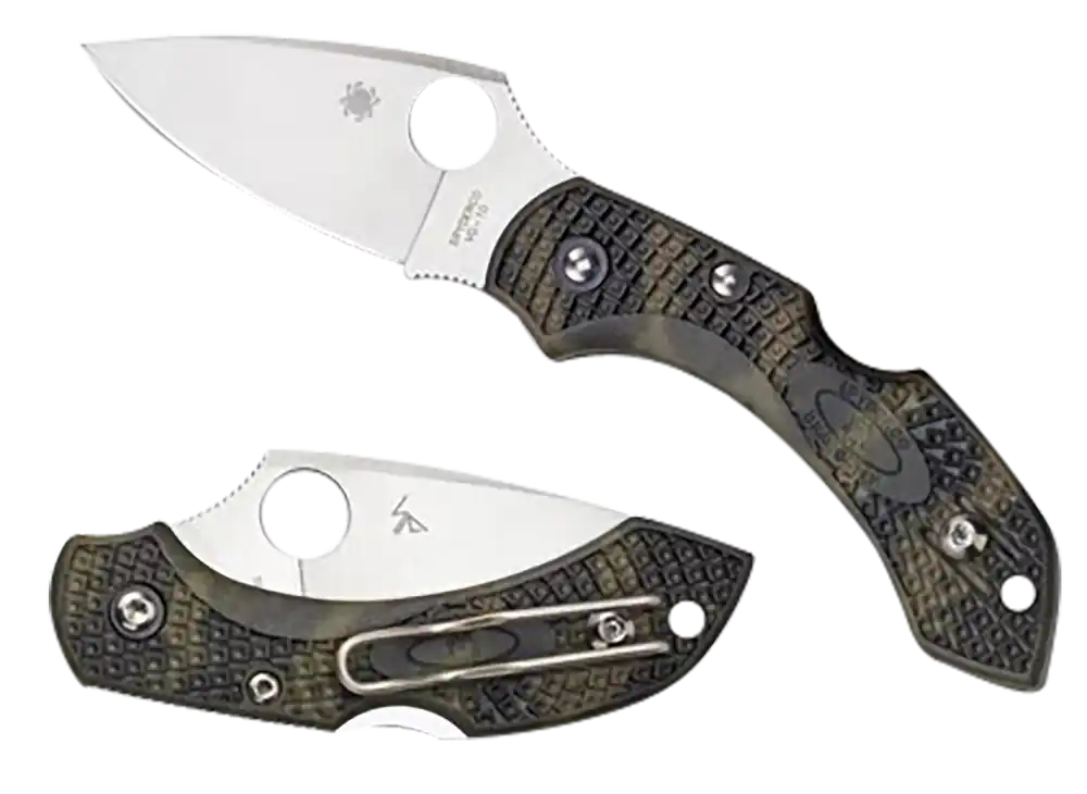 Spyderco Dragonfly 2 Folding Knife with Zome Green FRN Handle and VG-10 Blade