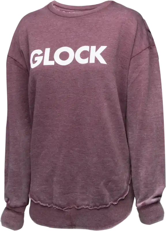 Women's Retro Maroon Fleece Long Sleeve 2XL - Cotton/Polyester Blend