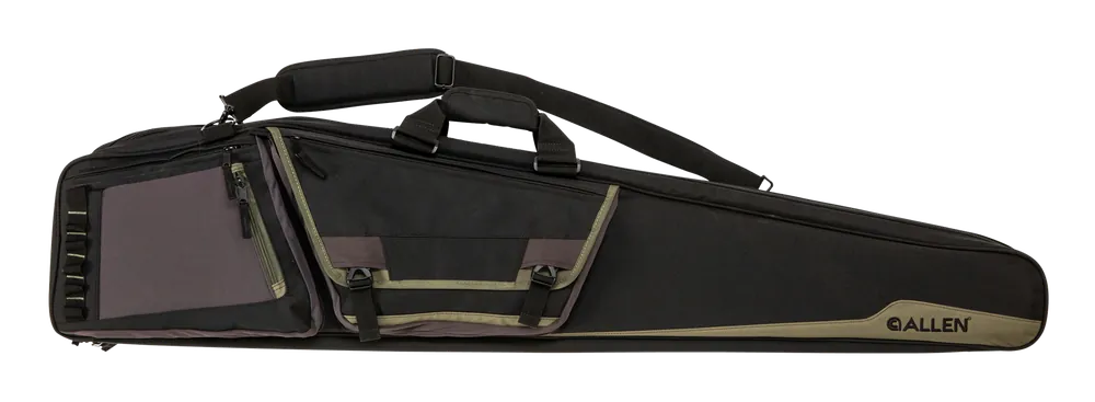 Allen 90650 Rocky Double Rifle Case - 50" Black with Tan Trim, Lockable Zippers, Adjustable Shoulder Strap, Holds 2 Rifles