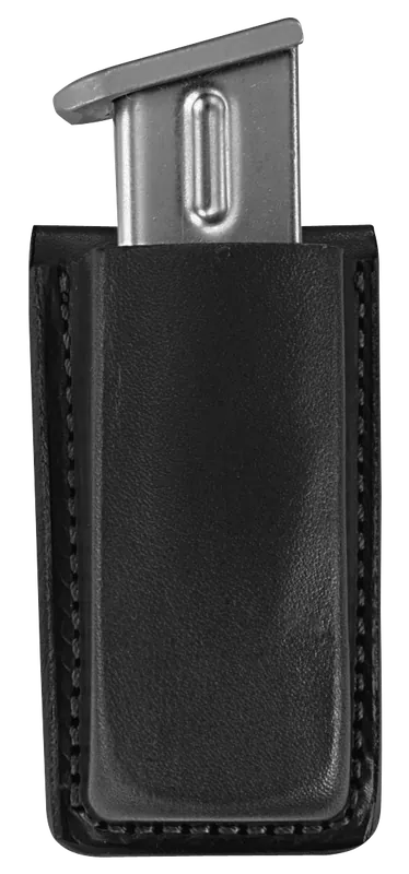 Bianchi 18056 Black Leather Mag Pouch for Glock & S&W Models, 1.75" Belt Clip