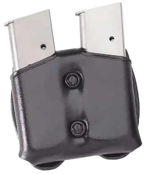 Galco CDM26B Double Mag Carrier for Sig P220 - Black Leather, Ambidextrous, Fits 1.50-1.75" Belts