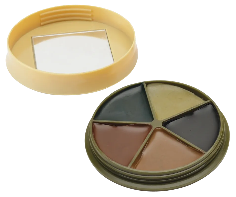 HME Camo Face Paint Kit - 5 Colors: Black, Brown, Green, Sand, Light Green