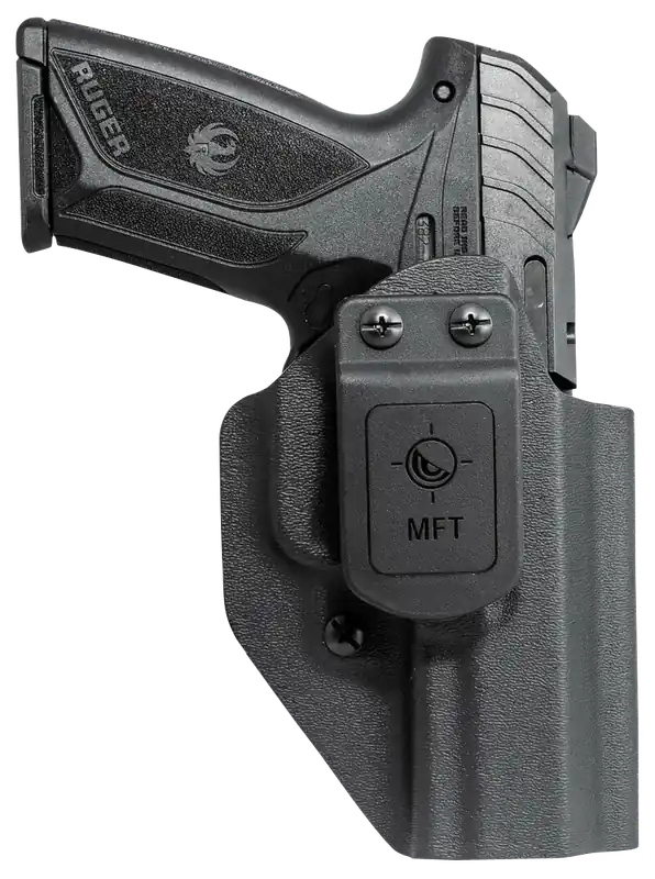 Ruger Security-9 Ambidextrous Appendix Holster by Mission First Tactical - Black Polymer IWB/OWB Belt Clip