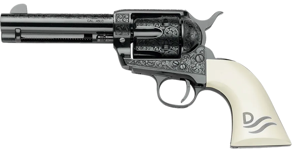 Pietta Great Western II Red River .45 Colt 4.75" with Ultra Ivory Engraved Grip