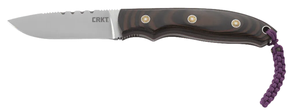 CRKT 2861 Hunt'N Fisch Fixed Blade Knife with Satin Finish and Multi-Color G10 Handle