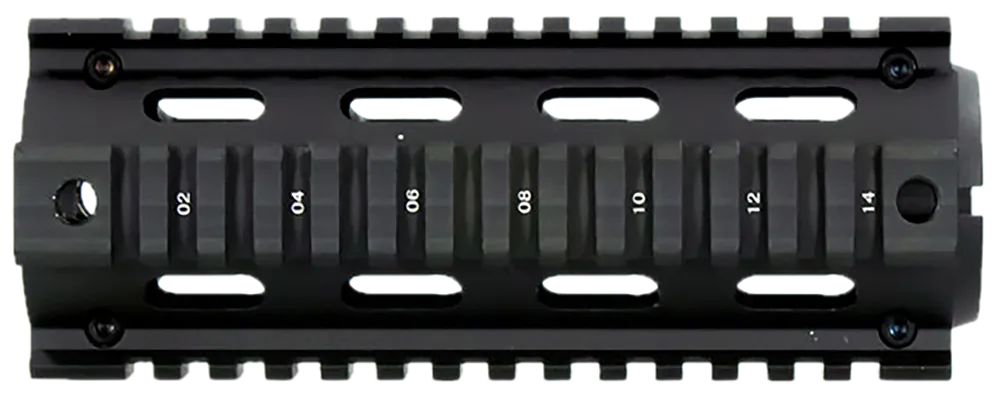 Aim Sports MT021 6" Carbine Aluminum Handguard with Black Anodized Quad Rail