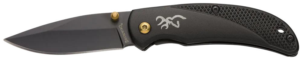 Browning Prism 3 EDC Folding Knife with Black Oxide Blade and Anodized Aluminum Handle