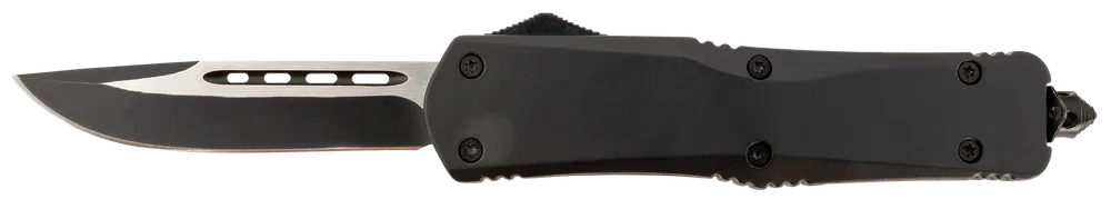 Steel River Knives Spartan 3.75" Drop Point Blade with 5.5" Black Aluminum Handle