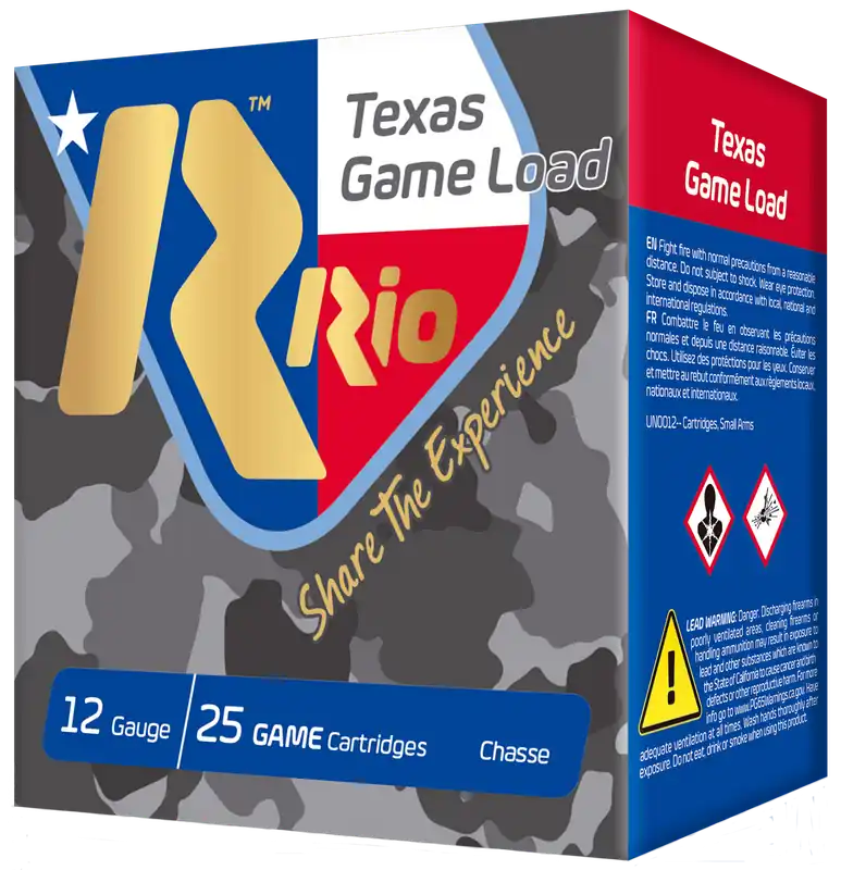 Rio Ammunition TG368TX 12 Gauge Game Load 25/Box