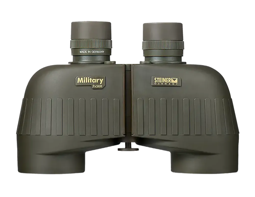 Steiner 2650 M750r Tactical 7x50mm Binoculars with Range Finding Reticle and Green Rubber Armor