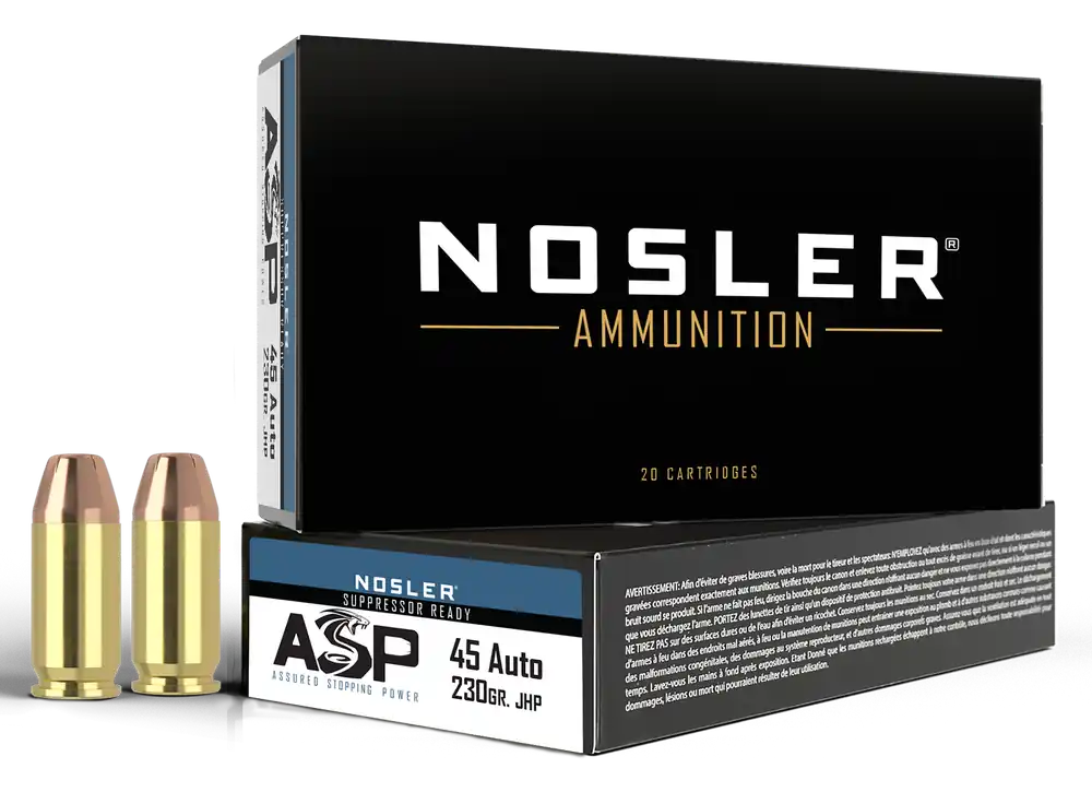 Nosler 51284 45ACP 230gr JHP Handgun Ammo - 50 Rounds/Box