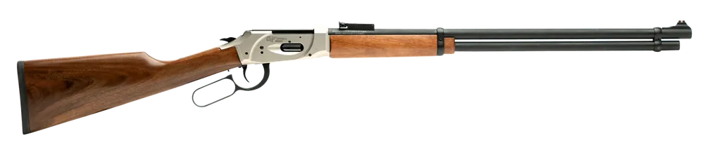 Gforce Arms GFLVR410NKL Saddlehorn 410 Gauge Lever-Action Shotgun with Nickel Finish and Walnut Stock