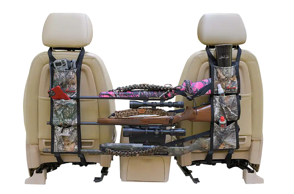 Heavy Duty Back Seat Gun Sling - Holds 3 Guns, Water Resistant, Realtree Edge