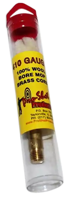 Pro-Shot .410 Gauge Shotgun Bore Mop - Cotton, 1.75" Long, #5/16-27 Thread