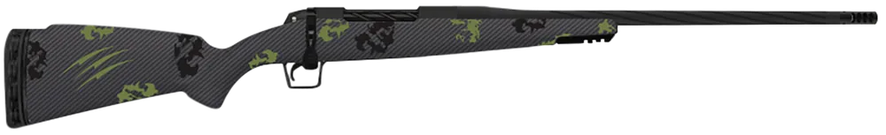 Fierce Firearms Twisted Rogue 300 Win with Forest Camo Carbon Fiber Stock and Armour Lube Black Fluted Barrel