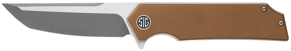 Sig Sauer TS8SBRN Tsuru Folding Tanto Knife with Coyote Brown G10 Handle