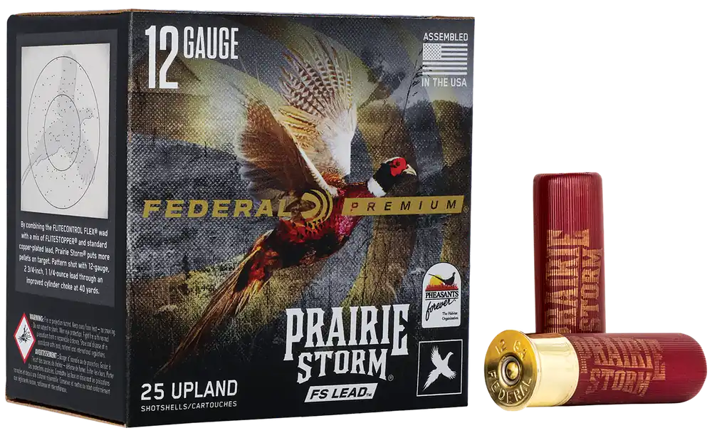 Federal Premium Prairie Storm FS 12 Gauge 3" 1 5/8oz #4 Shot - 25 Rounds Per Box