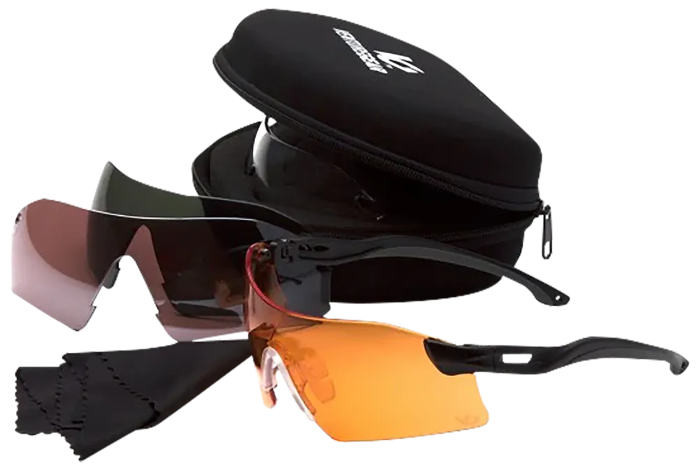 Pyramex Drop Zone Multi-Lens Anti-Fog Glasses Kit - Black Frame