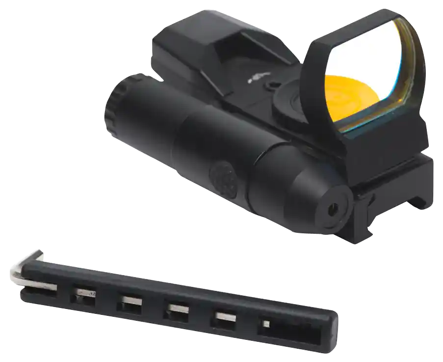 Firefield Impact Duo Reflex Sight with Red Laser - Matte Black 1x31mm/22mm 3 MOA/5 MOA Red Dot Multi Reticle