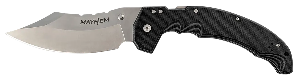 Cold Steel Mayhem 6" Folding Cleaver with Satin AUS-10A Blade and G10 Handle
