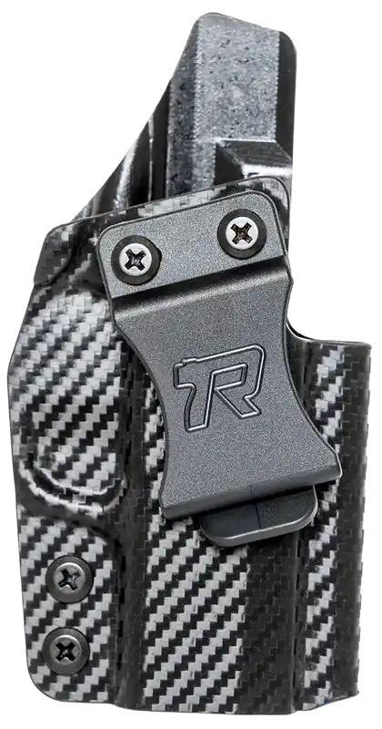 Rounded Gear Kydex IWB Holster for Glock 43 - Right Hand Belt Clip, Black