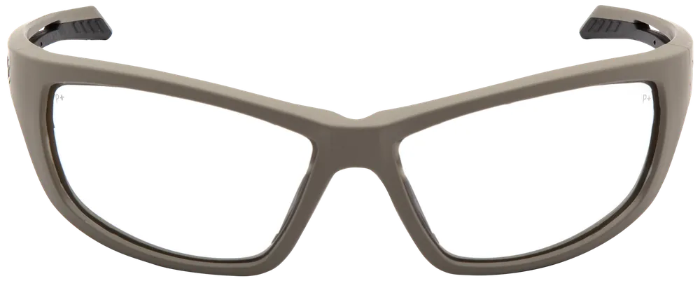 Pyramex Howitzer Anti-Fog Safety Glasses with Clear Lens and Tan Frame