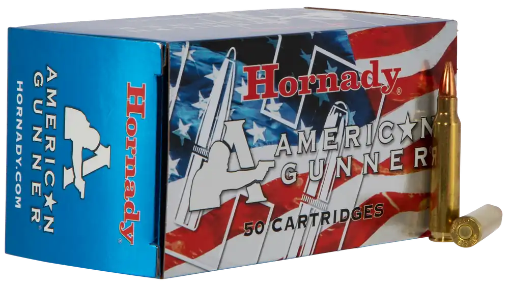 Hornady American Gunner 7.62x39mm 123gr HP Match Ammo - 50 Rounds