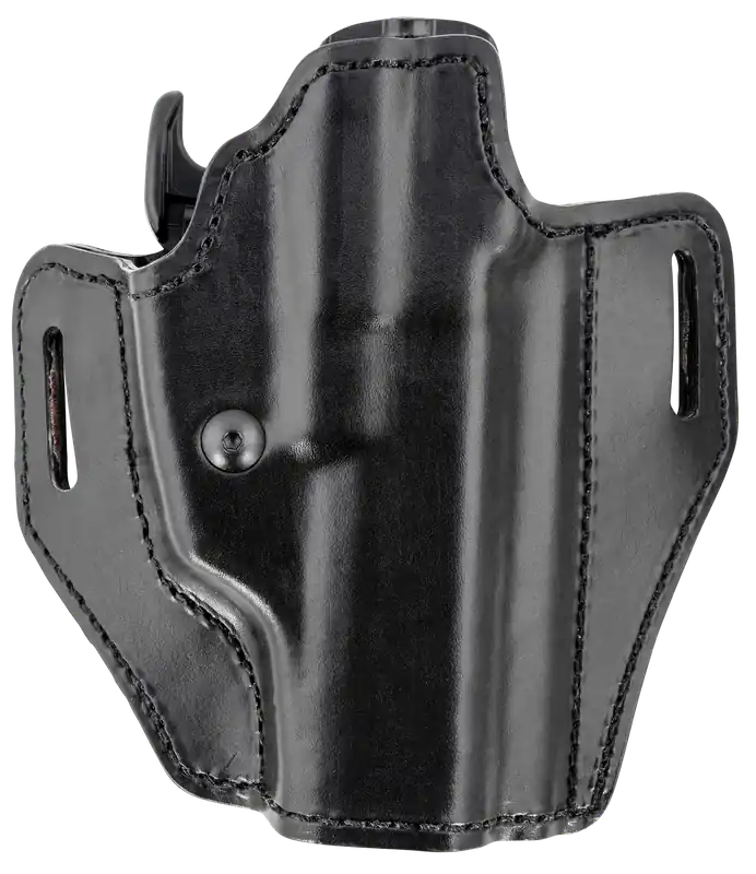 Bianchi 56831 Allusion Assent Pro-Fit OWB Holster for S&W M&P, CZ 75, FN FNS - Right Hand, Size 18, Black Leather