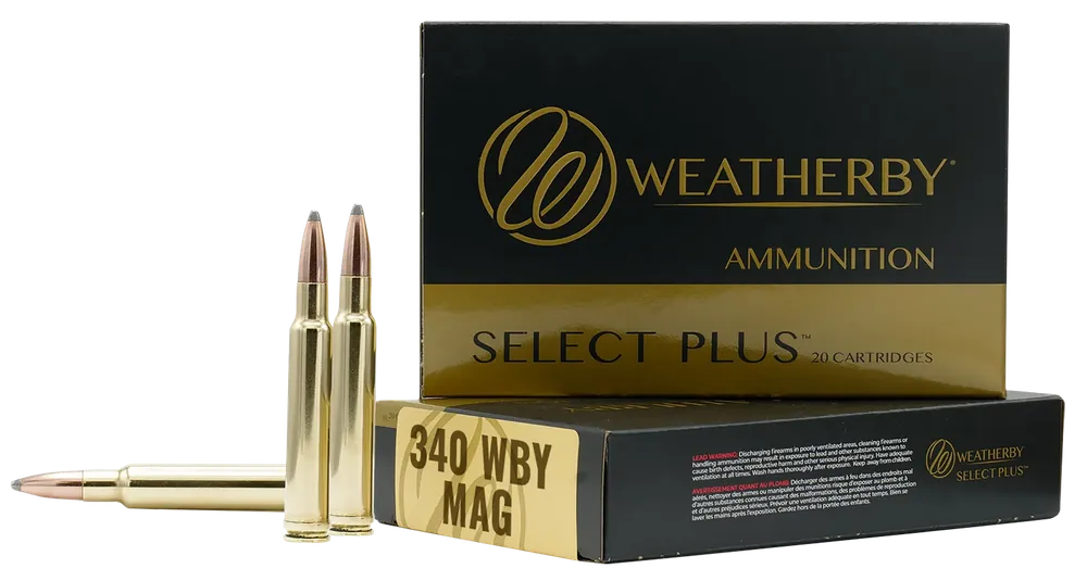 Weatherby Select Plus .340 Wby Mag 225gr Hornady Interlock Ammo - 20/Box