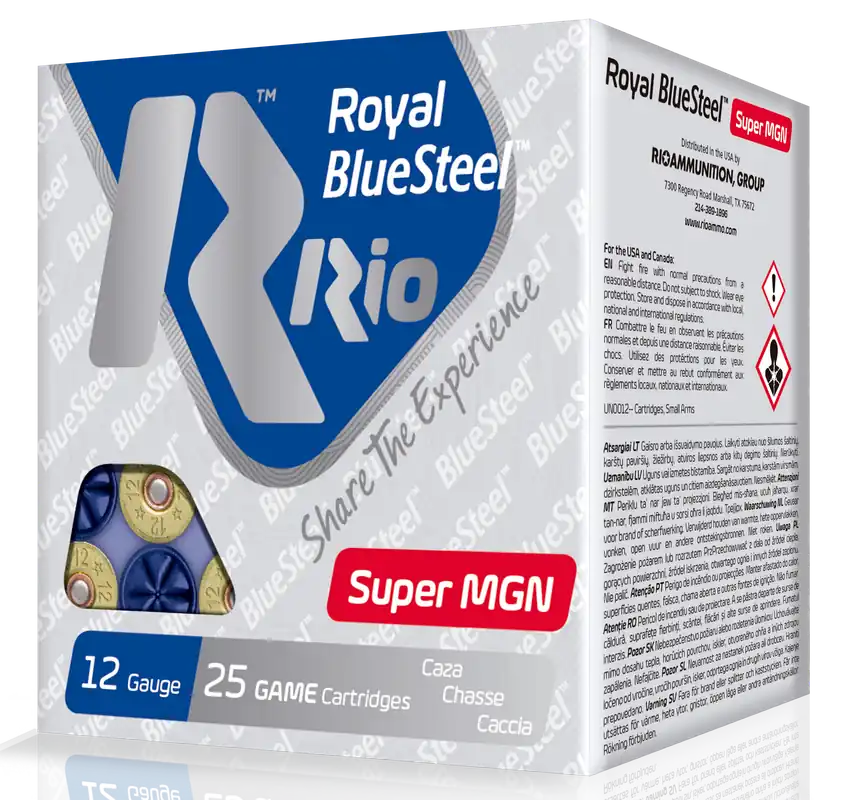 Rio Ammunition BlueSteel Royal 12 Gauge BB Shot 25/Box