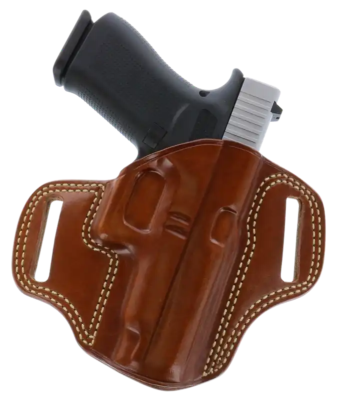 Galco CM876 Combat Master OWB Tan Leather Holster for Springfield Hellcat Pro - Right Handed