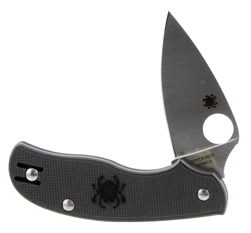 Spyderco Urban Lightweight Folding Knife with 2.61" N690Co Blade and Black FRN Handle