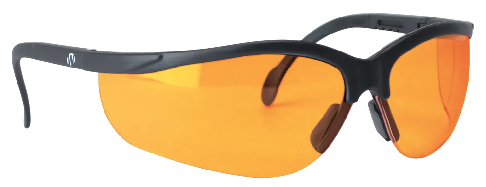 Walker's Sport Glasses with Amber Lens and Black Frame for Adults
