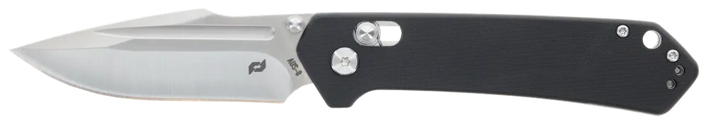 Schrade Divergent Folding Knife with Satin AUS-8A Blade and Black G10 Handle