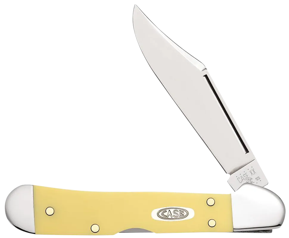 Case 30116 CopperLock Mini Folding Knife with Yellow Synthetic Handle