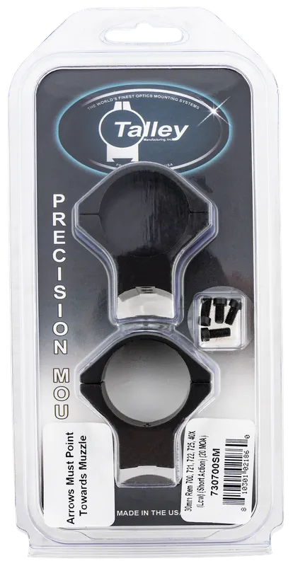 Talley 730700SM 30mm Scope Mount/Ring Combo for Remington Short Action - 20 MOA